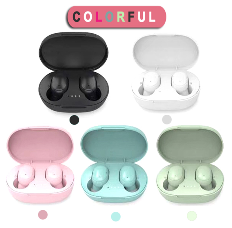 

A6S TWS Headphone Bluetooth 5.0 Wireless Earbuds Life Waterproof Bluetooth Headset Earphone With Mic For All Goophone, Black