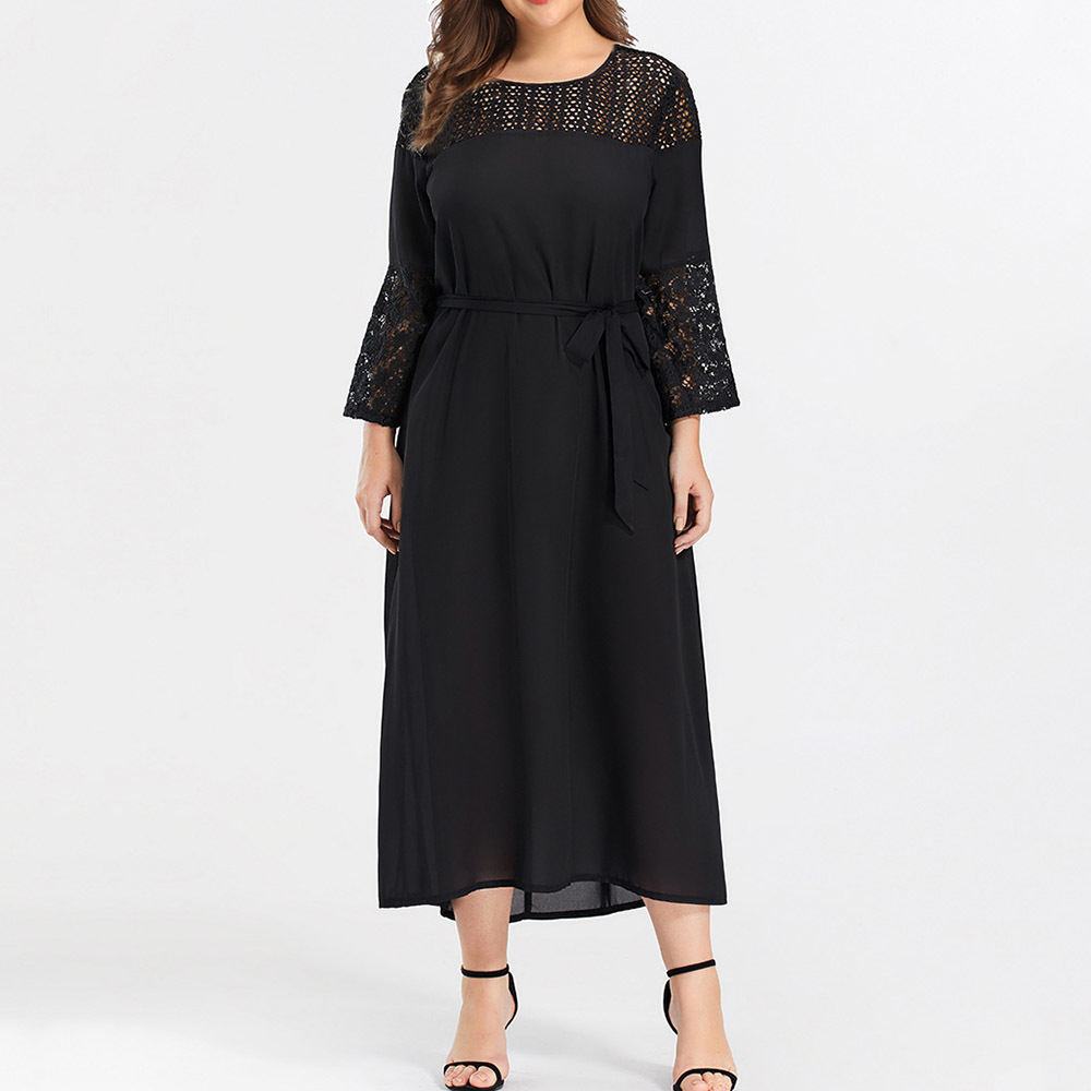 

2021 America Dressed in Sexy Casual Fashion Hollow Bow Autumn Belt Black Winter Around Neck Long Sleeve 9nze