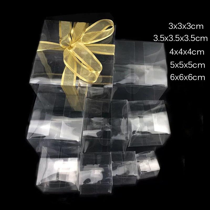 

Plastic PVC Clear Candy Box Gifts Birthday Wedding Favor Holder Transparent Chocolate Gift Boxes Event Sweet Candy Packaging