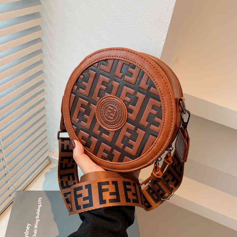 

50% OFF designer s Women's new fashion versatile round leisure messenger small Single Shoulder Handbag, Wine