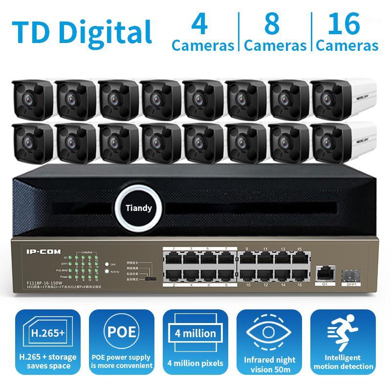 

GLVISION H.265 16CH 4MP HD POE NVR Kits Outdoor IP Cameras CCTV Surveillance System P2P Video Surveillance Set 4TB HDD1