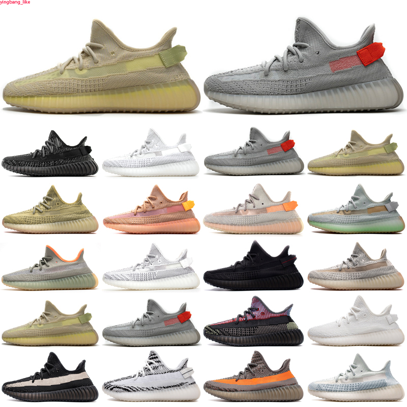 

New Men Casual Shoes Static Reflective Sesame Zebra Static Cream White Black Bred Shoes Women Sport Sneakers 36-45, Color 1