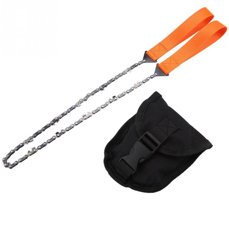 

Portable Chain Saw Handheld Survival Chain Saw Emergency Chainsaw with Bag Outdoor Camping Hiking Handsaw Wood Cutting Tool