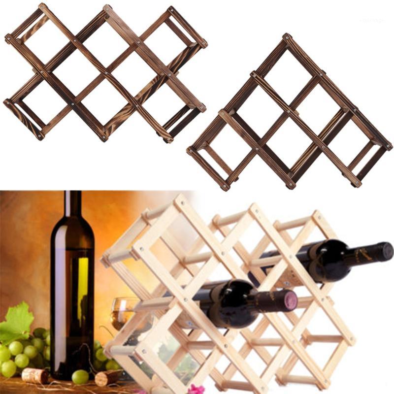 

3/6/10 Bottle Holder Mount Kitchen Bar Display Shelf High Quality New Classical Wooden Red Wine Rack1
