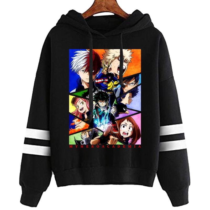 

Men's Hoodies & Sweatshirts My Hero Academia MHA Merch Boku No Cozy Tops Pullovers, Black