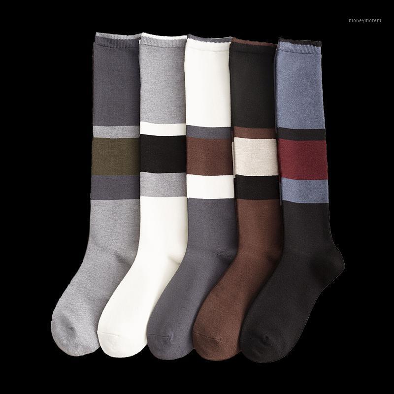 

Kawaii Compression Socks Winter Warm Cotton Solid Color Knee High Socks Women 1 Pair1, Black