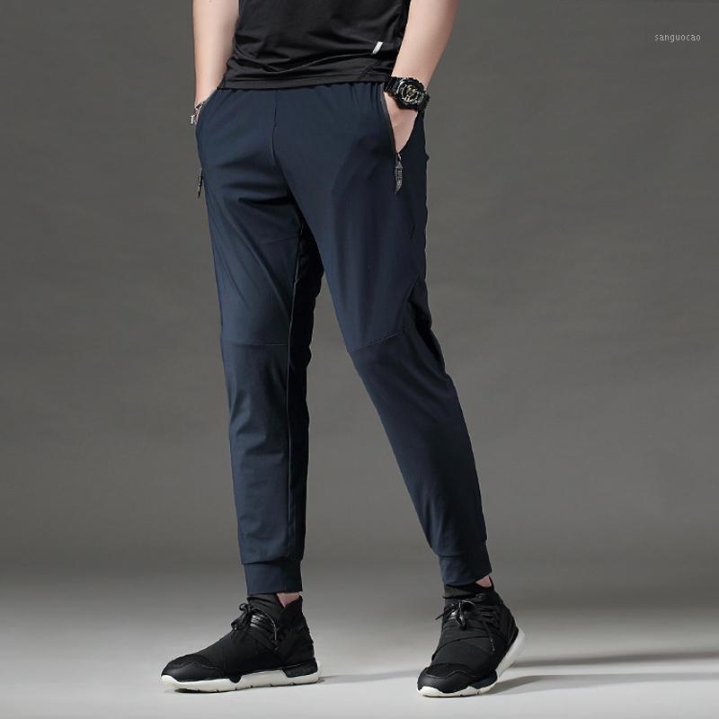 

BINTUOSHI Running Pants Men With Zipper Pockets Workout pants Training Jogging Fitness Sport Trousers1, Black