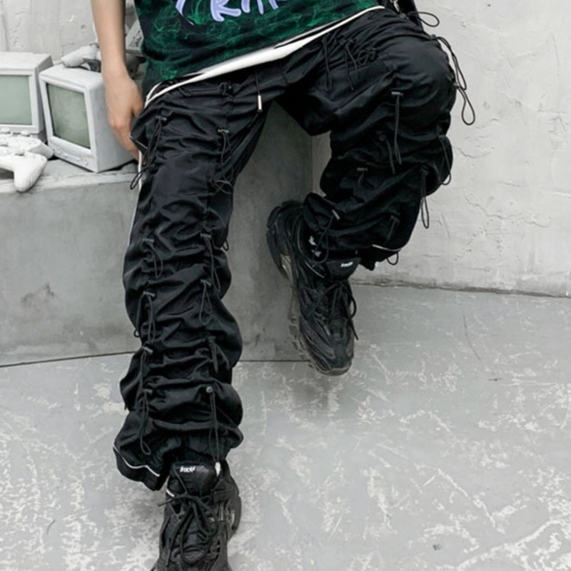 

2021 New High-quality Men's and Women's Clothes Functional Sweatpants Spring Streetwear New Casual, Black Pants Zj9a