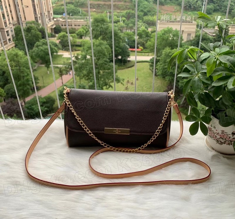 

Fashion Designers Ladies Shoulder Bags Chain Womens Classic Luxurys Handbags Leather High Quality Crossbody Bag Purse, Brown flower