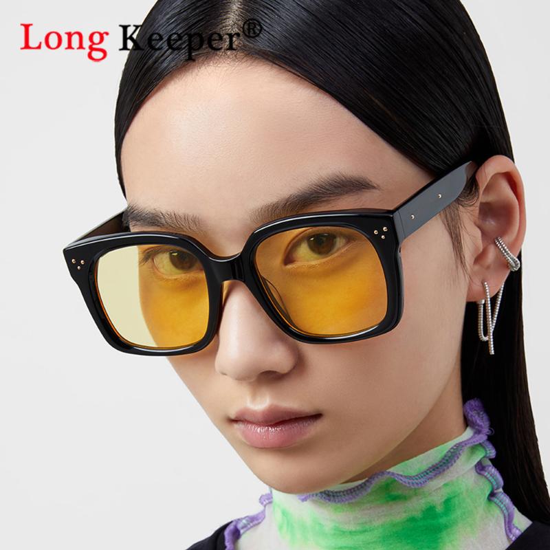 

Sunglasses 2021 Fashion Oversized Women Men Square Vintage Shield Steampunk Glasses Female UV400