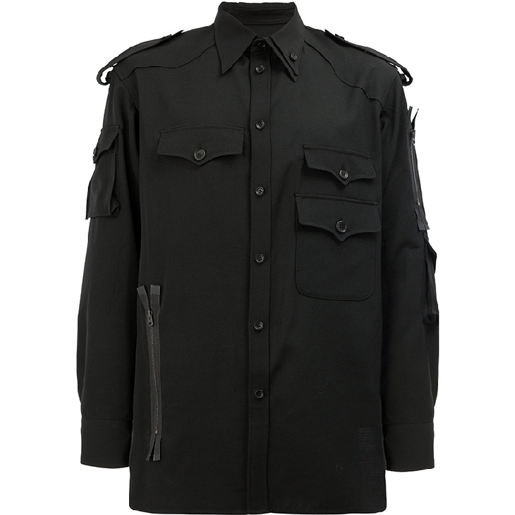 

2021 New Fashion Men' Shirts Unleash Military Style to Measure. -6xl!! Y3B3, Black