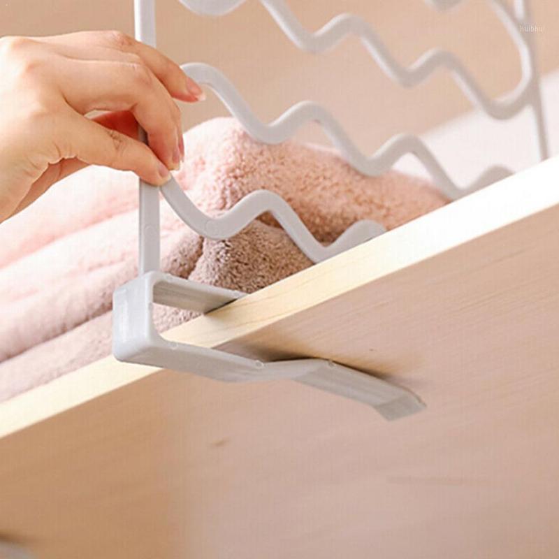 

Closet Shelf Dividers Storage Holders Organizer Wardrobe Space Saving Clothes Partition For Home Shelves Wardrobe Wire Shel S4M81