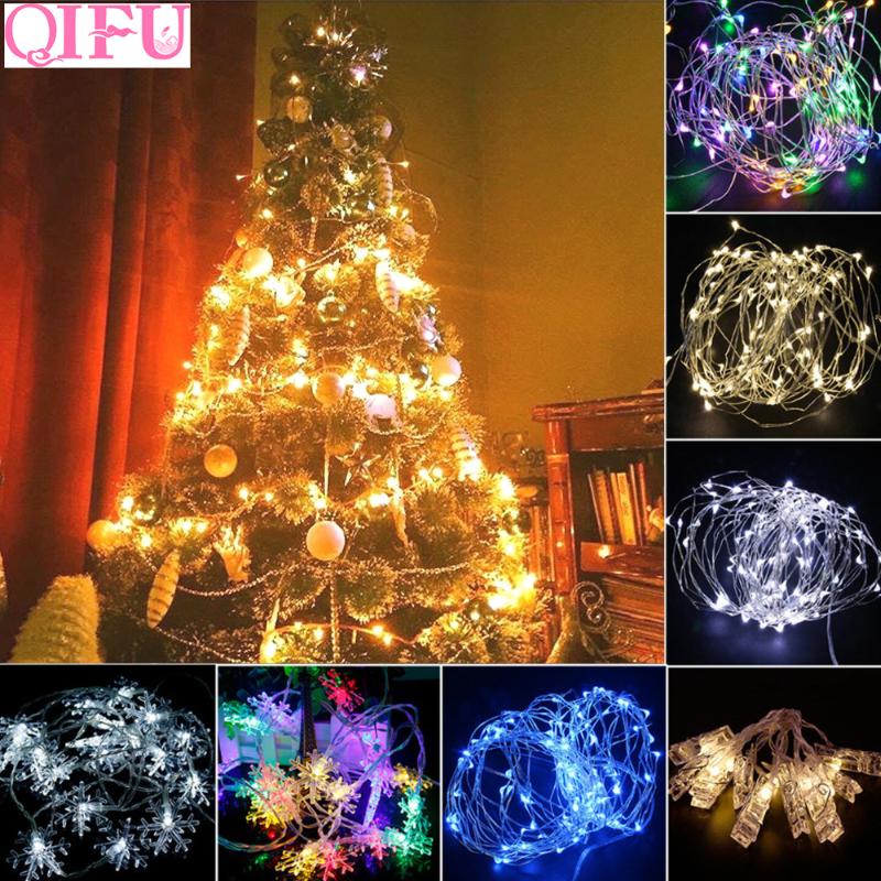 

QIFU LED String Light Christmas Tree Decor Christmas Ornaments Decorations for Home 2020 New Year 2020