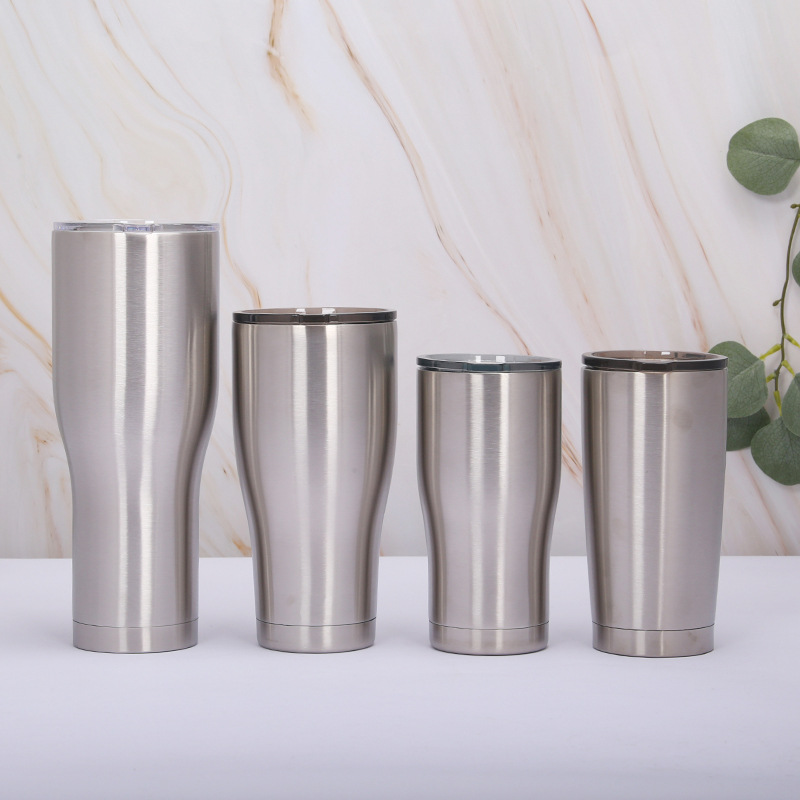 

DIY Stainless Steel Tumbler Wholesale Vacuum Insulate Coffee Cup in Bulk Travel Mug, Steel color