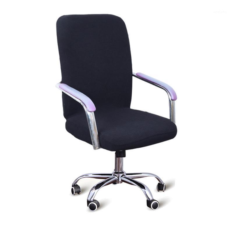 

Easy Clean Washable Home Chair Cover Office Universal Elastic Waterproof Check Pattern Anti Dust Protective Computer Removable1