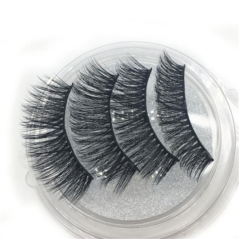 

OutTop 1 Pair 3D Magnetic False Eyelashes Lashes Reusable False Magnet Eyelashes Makeup Drop Shipping