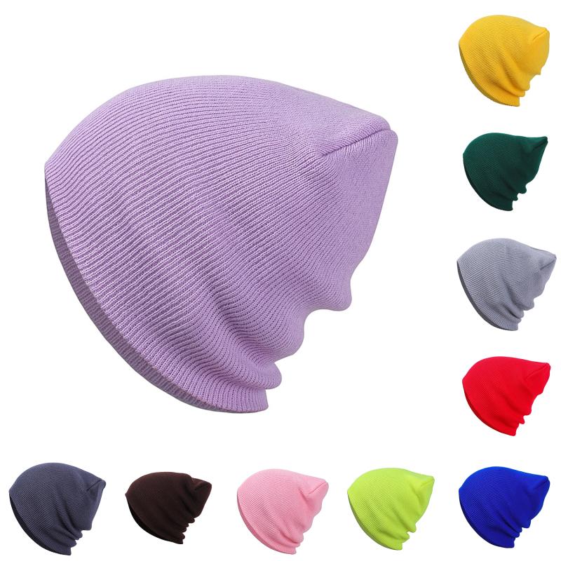 

Hip Hop Hat Women's Winter Cap For Boys Unisex Cotton Blends Solid Warm Knitted Hat Female 2021 Hot Casual Skullies Beanies Men, Red