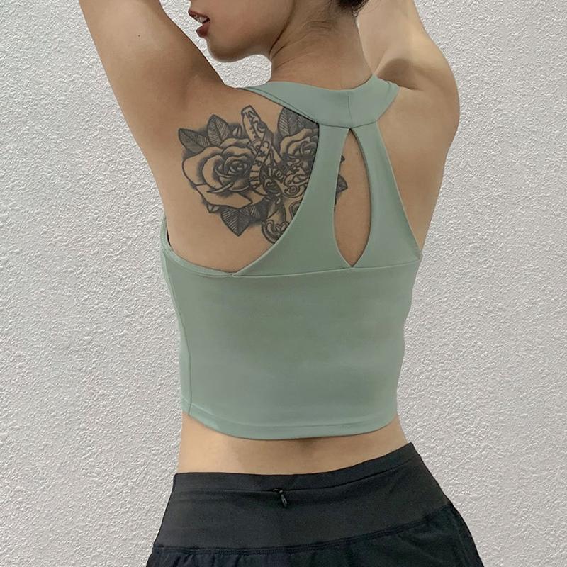 

SALSPOR Fitness Women Sport Bra Shockproof Push Up Quick Dry Running Gym Underwear Top Solid High Impact Active Yoga Bra Female, Black