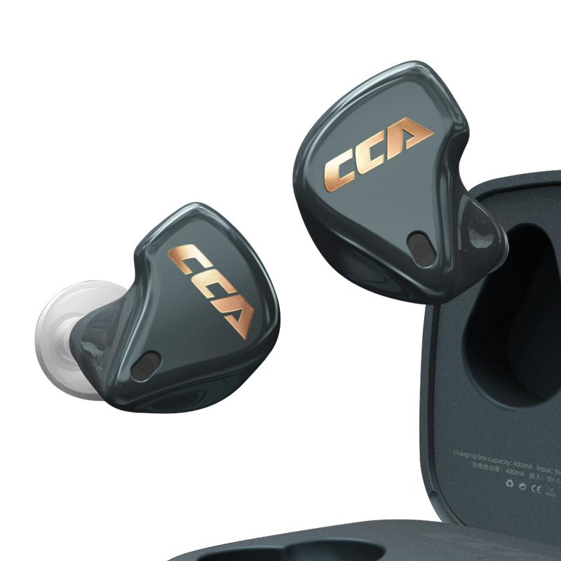 

2020 CCA CX4 TWS Bluetooth 5.0 1BA+1DD Hybrid Driver Unit HIFI In Ear Earbud Running Music Sport Game Earphone With Chip AAC IEM, Black