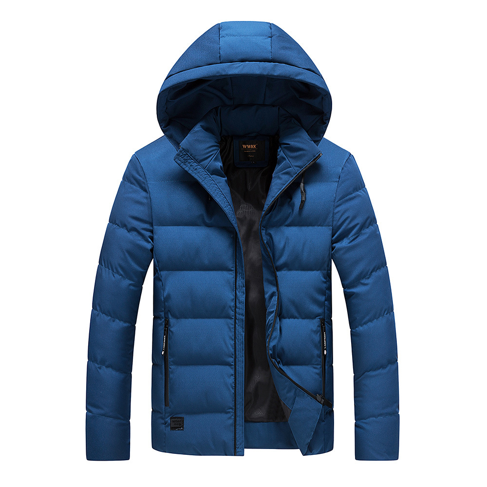 

2021 Attacked New Comfortable Man and Winter Hot Parkas Solid Mode Long Men's Coat 7 Colors Luyzjzen K77 46QR, Black