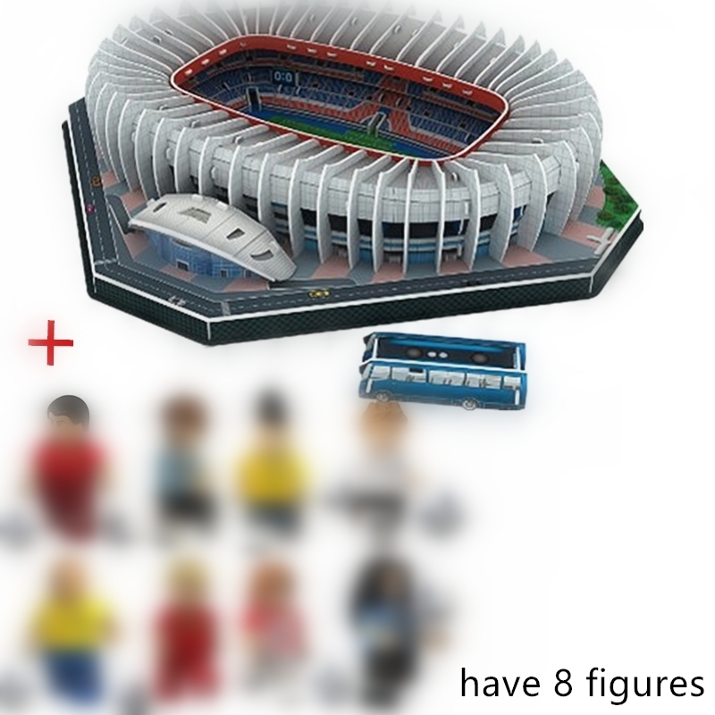 

HOT NEW Jigsaw 3D Puzzle Architecture Stadio France Parc des Princes Football Stadiums Toys Model Sets Building Paper Y200413
