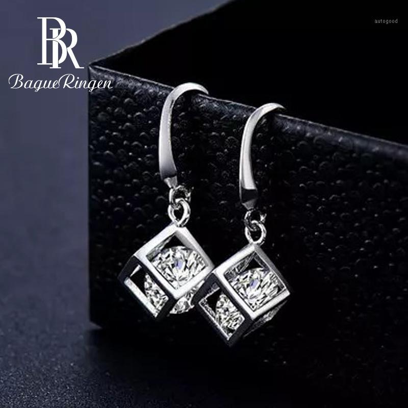 

Dangle & Chandelier Begua Ringen 925 Sterling Silver Earrings Shiny Zircon Drop For Elegant Women Valentine's Day Present Wholesale1