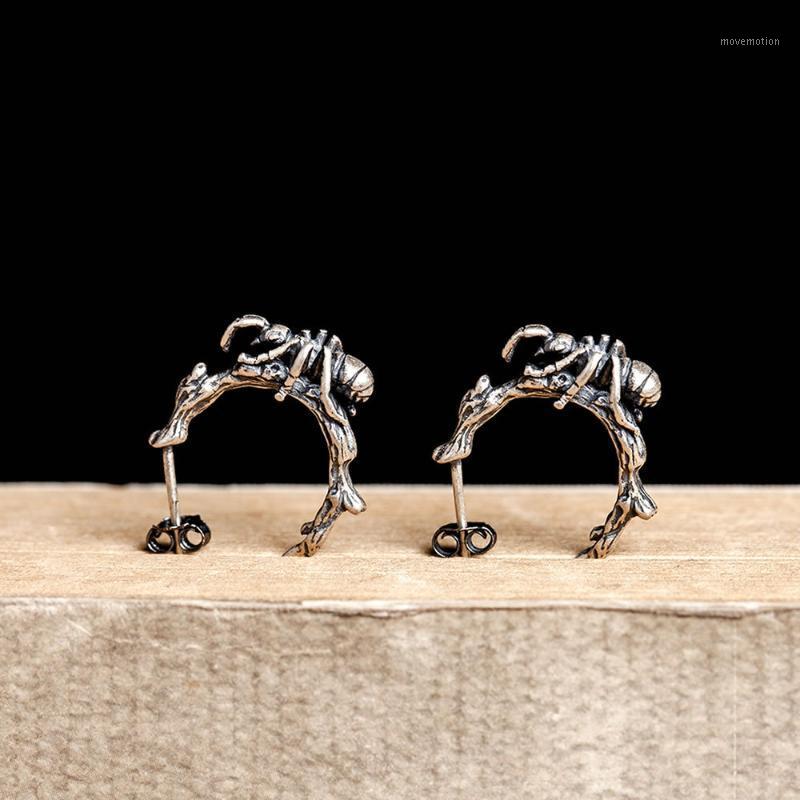 

Dark Dream S925 sterling silver new alternative ants on the tree earrings fashion versatile hypoallergenic ear jewelry1
