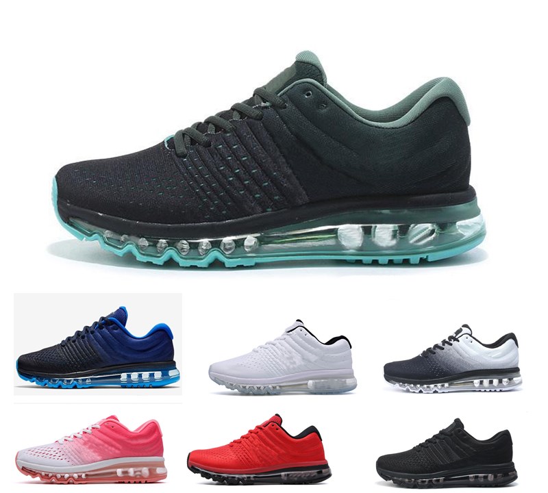 

2017 kpu men women outdoor shoes quality mens casual walking shoes triple black white sports sneakers trainers size 36 to 45