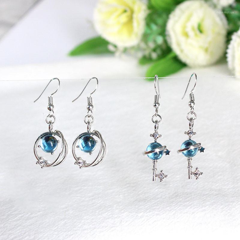 

Timlee E153 New Temperamental Planet Key Universe Rhinestone Alloy Drop Earring, Fashion Jewelry Wholesale1