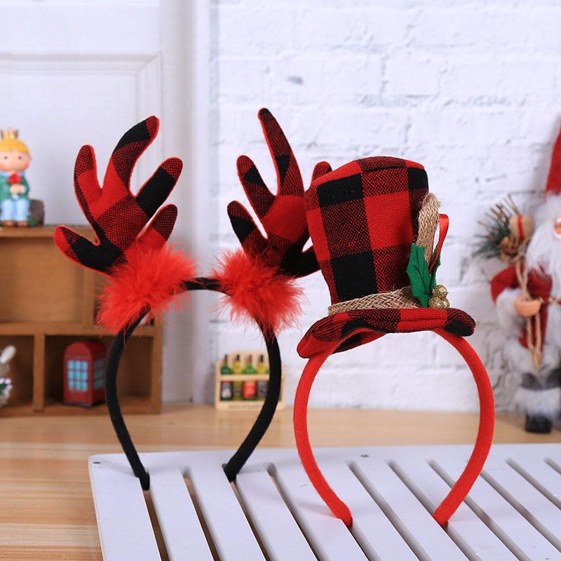 

2020 Christmas Glasses Frame Headband Christmas Ornaments Items Gift Party Cristmas Decoration New Year 2021 Noel