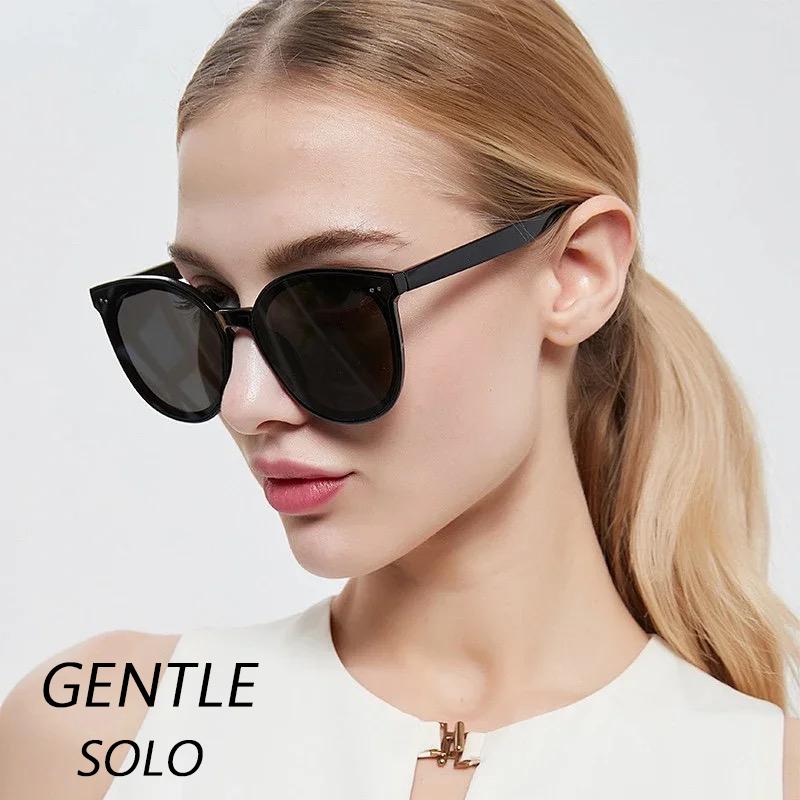 

Sunglasses GENTLE SOLO Luxury Designer Korea Women 2021 Black Men Fashion Acetate Gafas De Sol Sun Glasses Circular Zonnebril