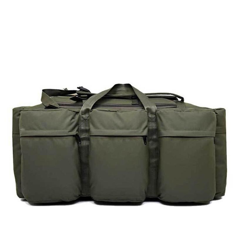 

90L Large Capacity Camouflage Bag Army Backpack Outdoor Mountaineering Hiking Backpack Bag Travel Climbing Rucksacks, Black