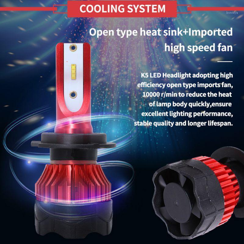 

2pcs Mini H1 H4 H7 LED Car Headlight Kit Bulbs 55W 6000LM LED CSP Chip Car Accessories1