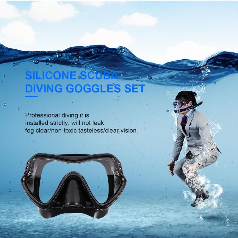 

Diving Full Face Respiratory Masks Diving Mask Underwater Scuba Anti Fog Mask Set Safe Adult Youth Waterproof Swimming Equipment