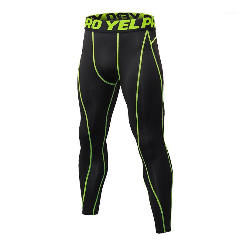 

Full Length New GYM Compression Bodybuilding Pantalones Hombre Fitness Tights Trousers Sweat Pants For Men Sport Running Legging1, Black