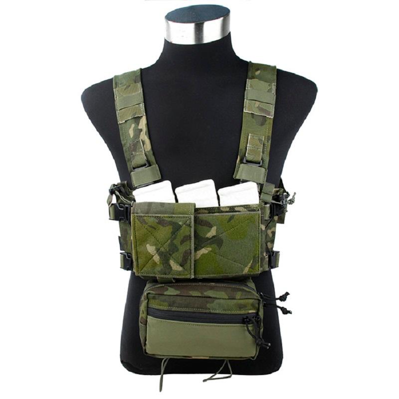 

TMC3315-MTP Lightweight Tactical Vest SS Modular Chest Rig Set A Chest Hanging Matte RG/CB Cordura 500D fabric