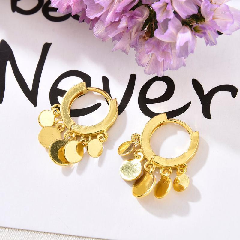 

Cute Silver Gold Color Hoop Earrings Women Jewelry Wedding Korean Fashion Earrings1