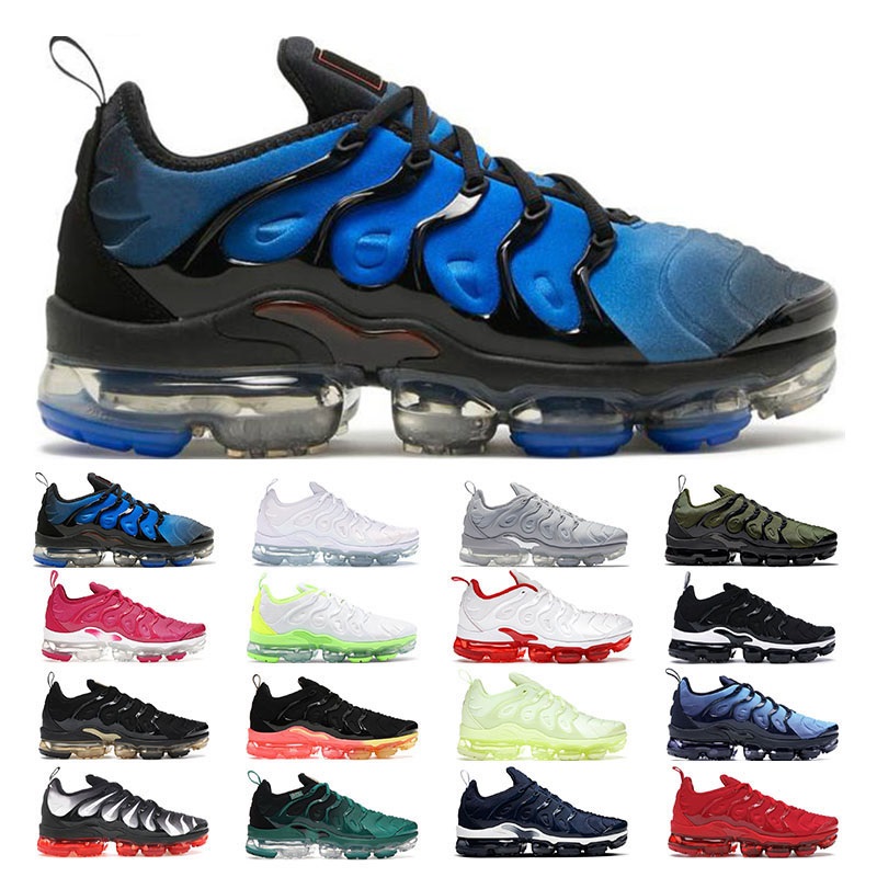 

top plus tn running Outdoor shoes men women triple black white Fresh University Red Coconut Milk Hyper Royal sports sneakers trainer size 36-47