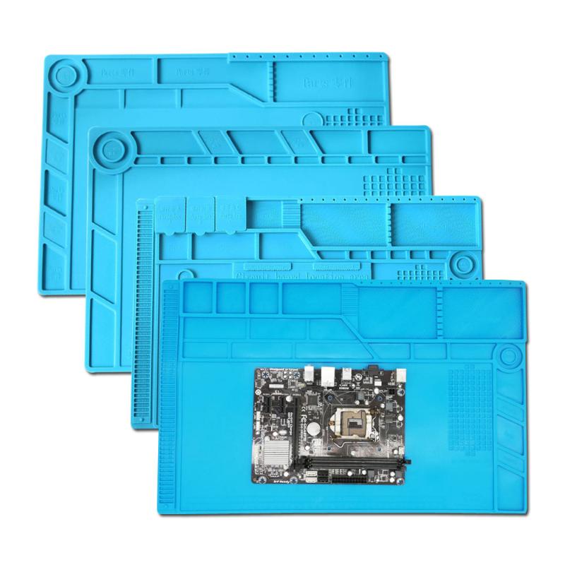 

Heat resistant soldering mat anti static silicone mat magnetic silcone pad working station for PCB phone soldering repairs