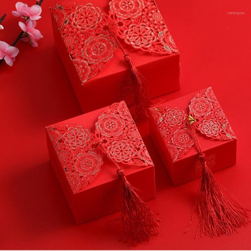 

50pcs Tassel & Laser Cut Traditional Wedding Favor Boxes,Wedding Gift Boxes, Birthday Christmas Candy Box,S/M/L Chocolate Box1