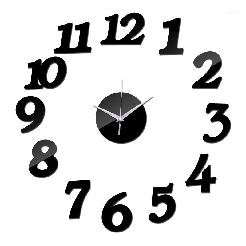 

new sale diy wall watches mukti-piece set acrylic material sticker wall clock fashion decoration Quartz diy clocks1