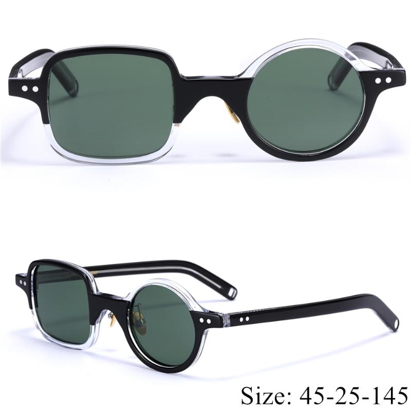 

Sunglasses Vintage Retro Character Square/round Imported Acetate Frame Polarized Lens Fashion Original Box Case Free Shiping