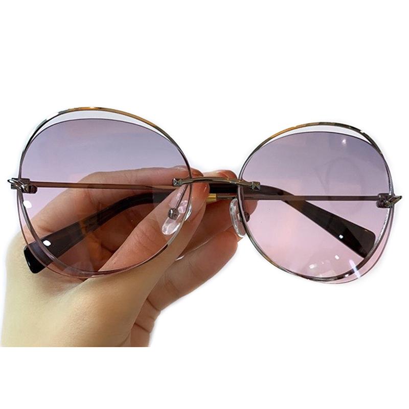 

Luxury Fashion Metal Frame Sunglasses Brand Design Round Women Eye Glasses Vintage Men Sun Glasses With Original Box UV400