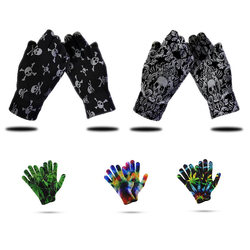 

Fashion Skull Mittens Touch Screen Gloves Ladies Unisex Spring/winter Outdoor Riding Compressed Gloves Fall Leisure