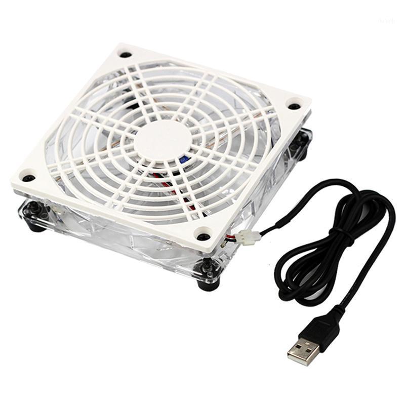 

New Usb 5V Led Cooling Fan Wifi Router Holder Cooler Tv Set-Top Box Support Heatsink Fan For Computer/Pc Pet Box Radiator1