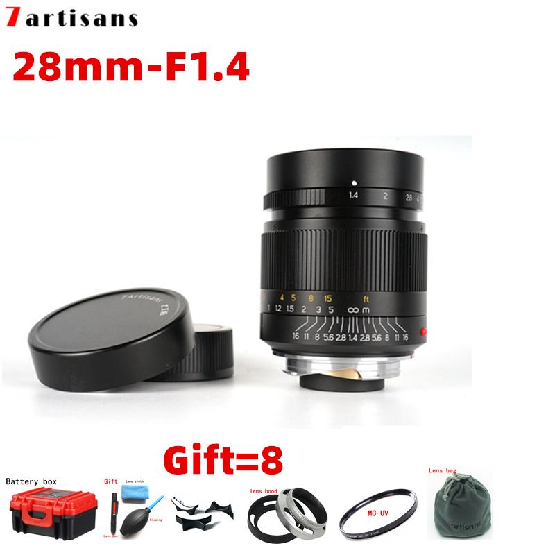 

7artisans 28mm F1.4 Large Aperture paraxial M-mount Lens for Leica Cameras M-M M240 M3 M5 M6 M7 M8 M9 M9P M10 Free Shipping