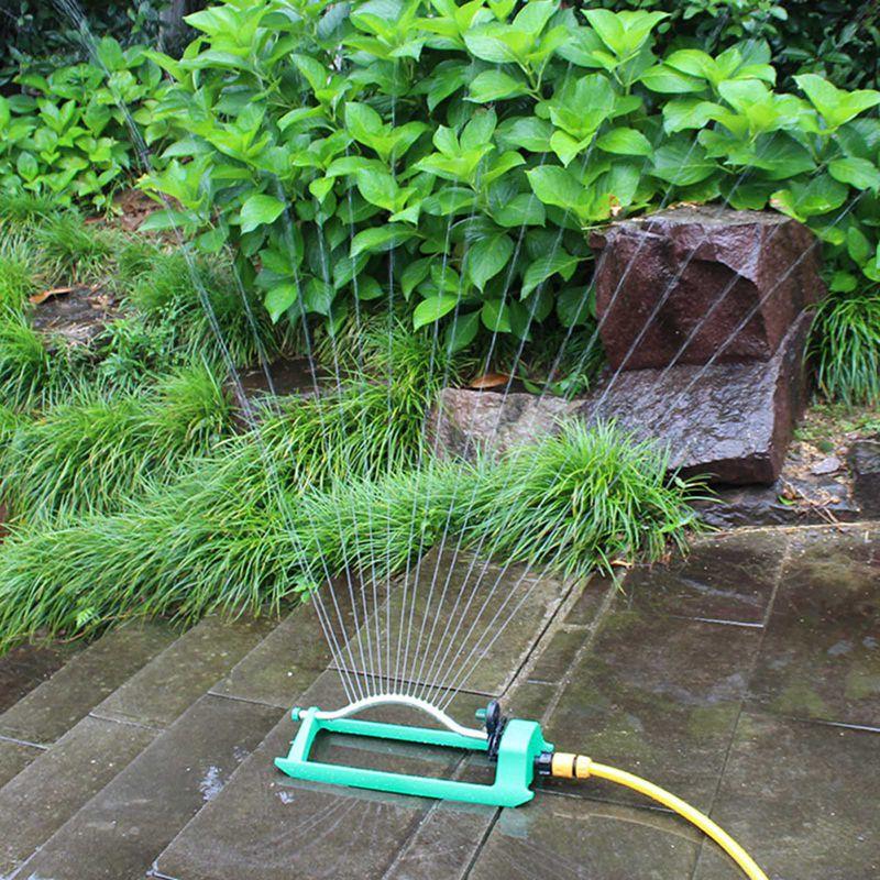 

Lawn Garden Sprinkler Automatic Garden Water Sprinklers Lawn Irrigation Rotation Aluminum Tube 2 Sided Coverage