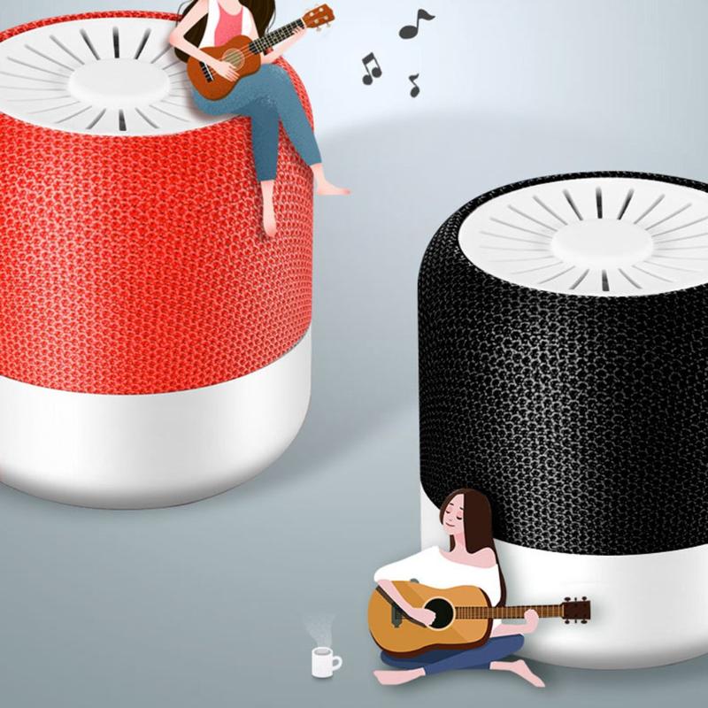 

1 Set Mini Wireless Audio Receiver Bluetooth Small Speaker Portable Wireless Small Audio Fabric portable speaker Gift