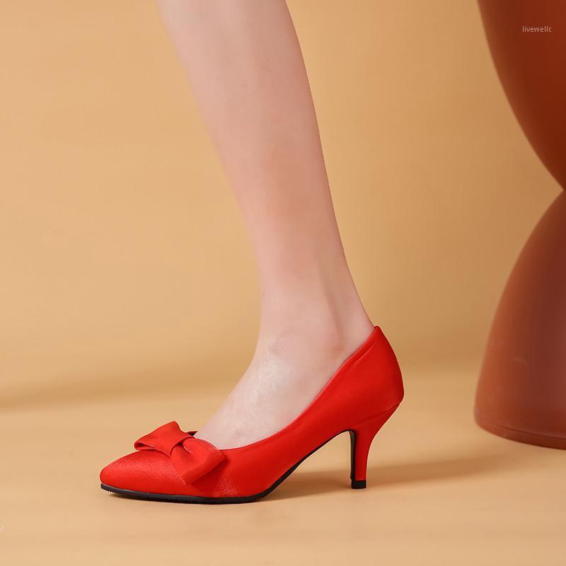 

2020 Spring Summer Slip on Stilleto Red Black Thin Sexy High Heels Pumps Plus Size Pointed Toe Shallow Womens Shoes 431, Beige