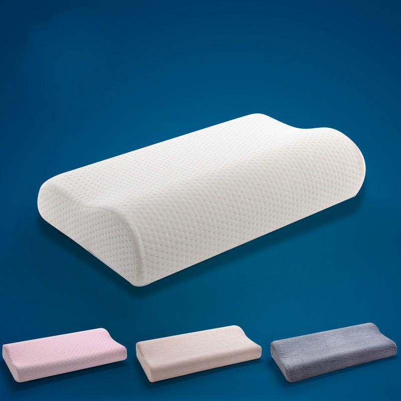 

Memory Foam Bedding Pillow Neck Protection Slow Rebound Memory Foam Butterfly Shaped Pillow Health Cervical Neck Hotel F0435